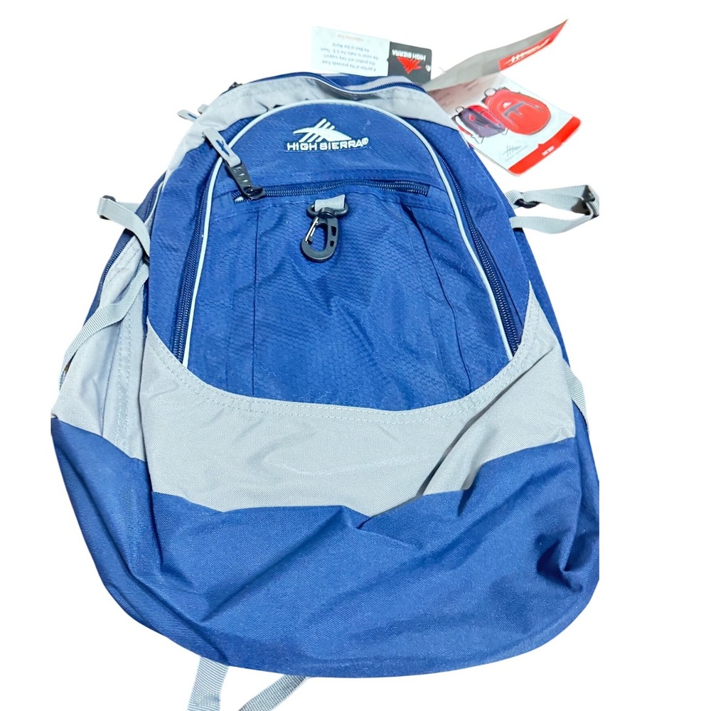 High Sierra Fat‎ Boy Backpack Blue Gray Multi-Compartment School  NEW DEADSTOCK